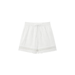 Women's Casual Embroidered Hollow Out Shorts