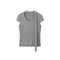 Women's Casual Slim Fit Flutter Sleeve  Top