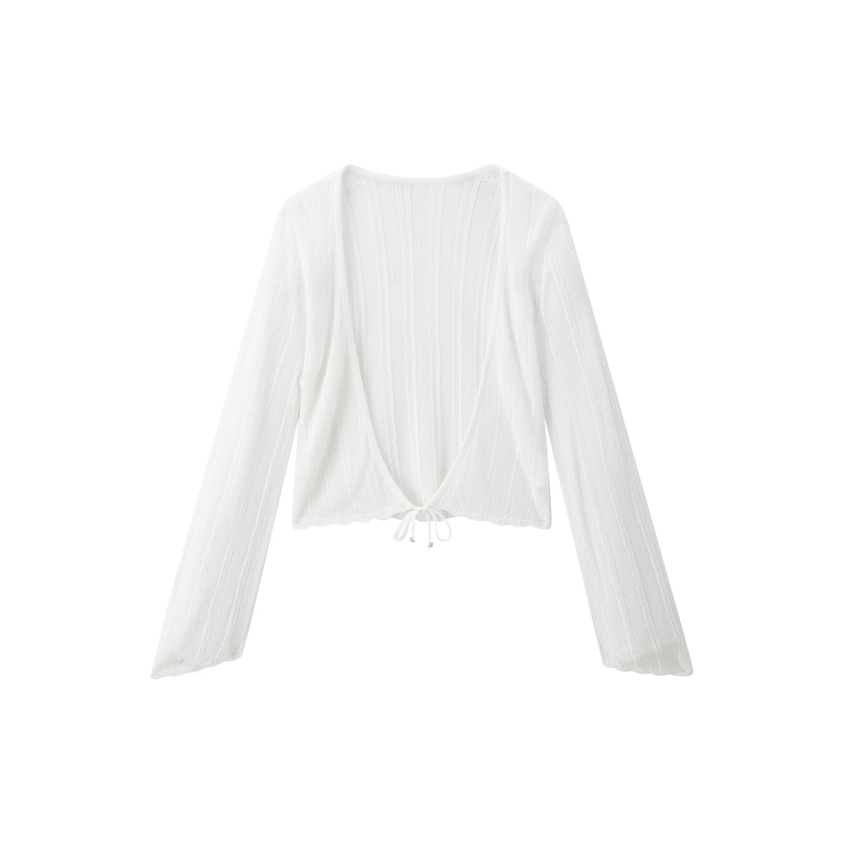 Women's Casual Short Hollow Out  Knit Cardigan
