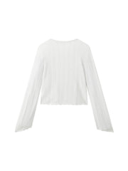 Women's Casual Short Hollow Out  Knit Cardigan