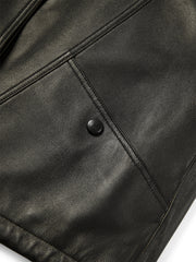 Women's Lambskin Stand-Collar Moto Jacket