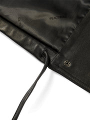 Women's Lambskin Stand-Collar Moto Jacket