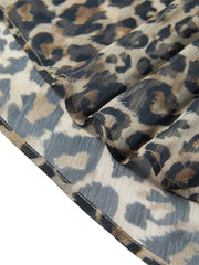 Women's Asymmetric Leopard-Print Skirt