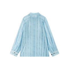 Women's Lightweight Lyocell-Blend Vertical Stripe Shirt