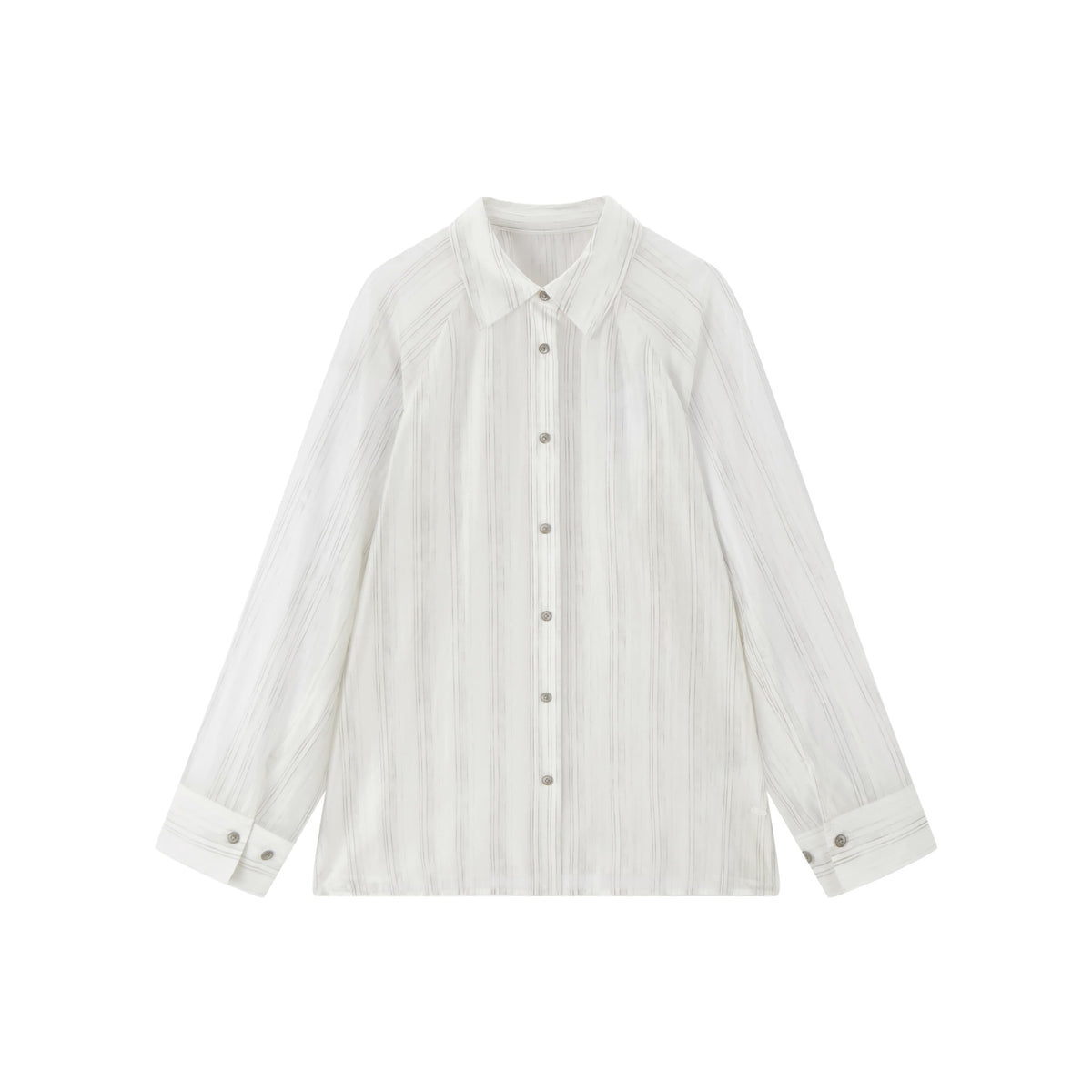 Women's Lightweight Lyocell-Blend Vertical Stripe Shirt