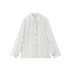 Women's Lightweight Lyocell-Blend Vertical Stripe Shirt