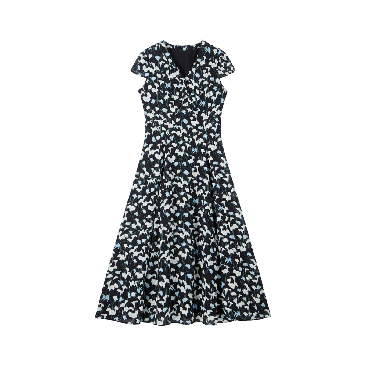 Women's Floral V-Neck Dress
