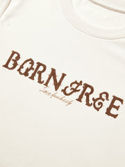 Women's Casual Embroidered Letter Print T-Shirt