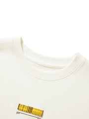 Women's Casual Contrast-Plaid Embroidered  T-Shirt