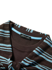 Women's Casual Contrast-Color Embroidered  T-Shirt