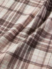 Women's Casual Plaid Waist-Gathered Skin Jacket