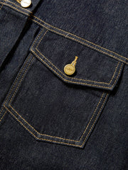 Women's Casual Cropped Cotton Denim Jacket