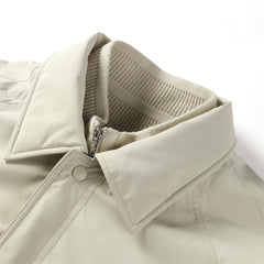 Men's Trench Style Puffer Jacket