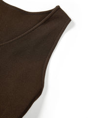 Women's Elegant Paneled Pleated Dress