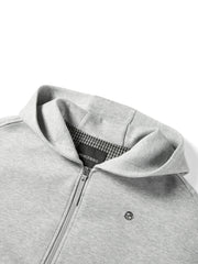 Women's Casual Collegiate Plaid Sweatshirt Jacket