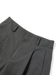 Women's Commuter Grey Tailored Bermuda Shorts