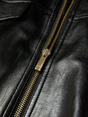 Women's Vintage Edgy Bubble Leather Jacket