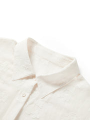 Women's Casual Heavy Jacquard Long-Sleeve Shirt