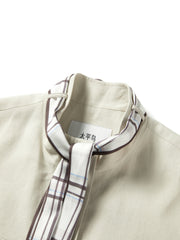 Women's Cargo Structured Shoulder Vest with Scarf Detail