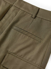 Women's Casual Lustrous High-Waist Cargo Skirt