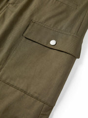 Women's Casual Lustrous High-Waist Cargo Skirt