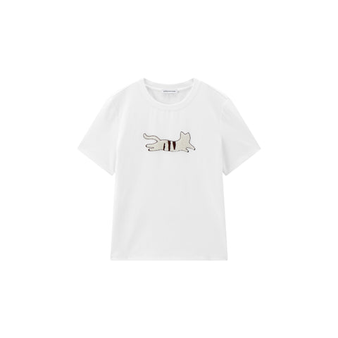 *US Final Sale* Women's Cartoon Sequin Embroidered T-Shirt