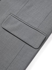 Women's Classic Boxy Notch-Lapel Blazer