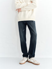 Men's Distressed Slim-Fit Jeans