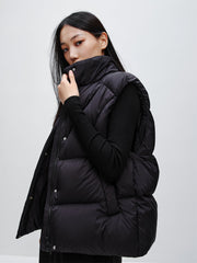 Women's Quilted Vest Style Puffer Jacket