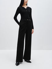 Women's Textured Straight Pants