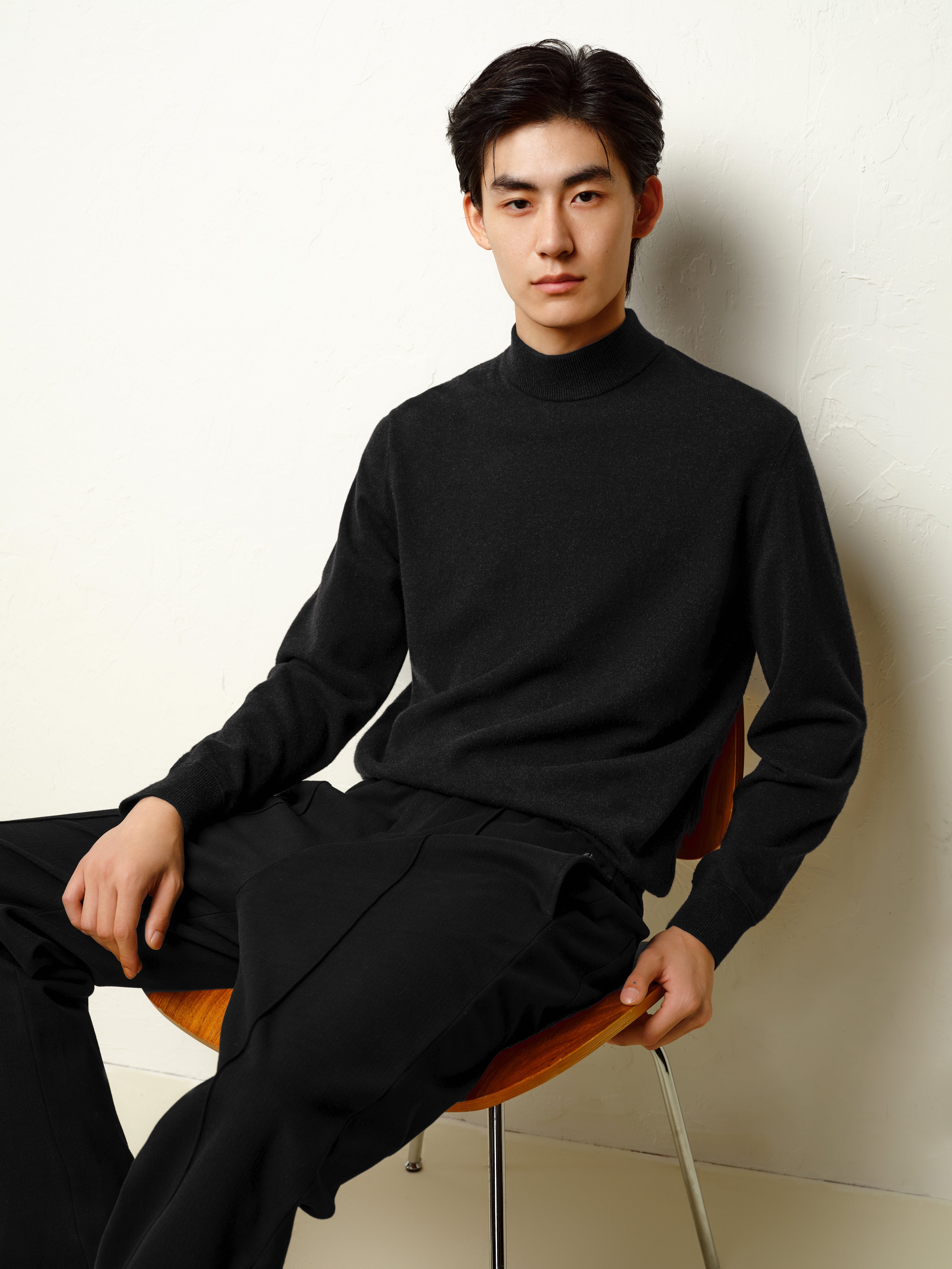 Men's Mock Neck Pullover