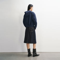 Women's Letter Embroidered Hooded Sweatshirt