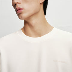 Men's Contrast Sweatshirt with Back Letter Print