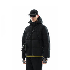 Men's Asymmetrical Zip Puffer Jacket