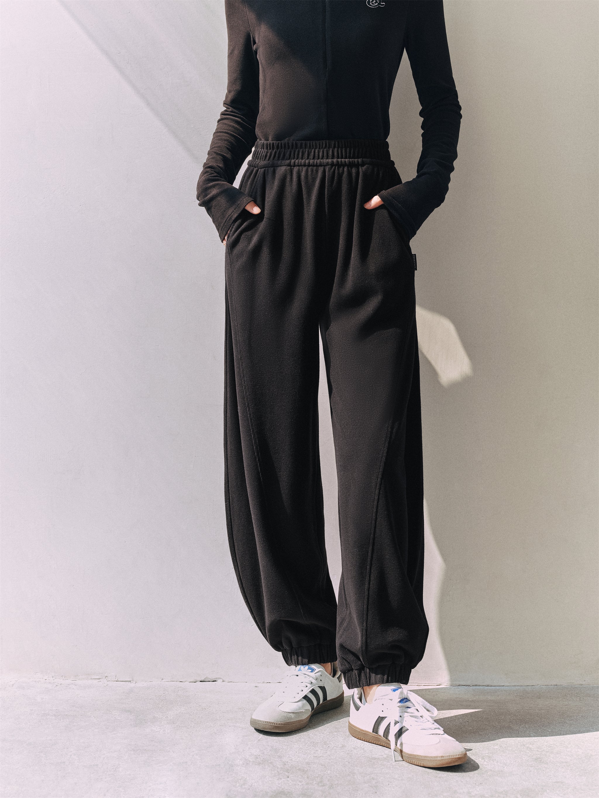 Women's Spliced Knit Pants