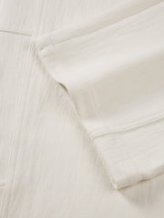 Men's Casual Beige Straight-Leg Pants