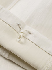 Men's Casual Beige Straight-Leg Pants