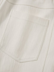 Men's Casual Beige Straight-Leg Pants