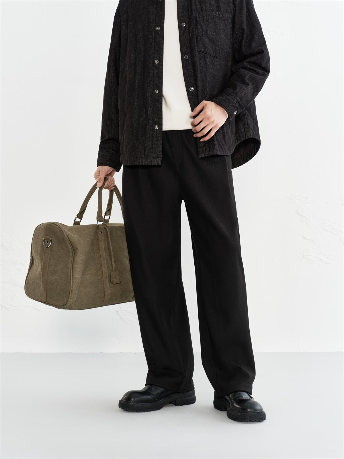 Men's Relaxed Fleece-Lined Straight Casual Pants