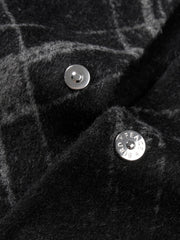 Men's Casual Gradient Jacquard Wool-Blend Overshirt