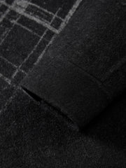 Men's Casual Gradient Jacquard Wool-Blend Overshirt