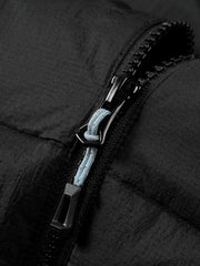 Men's Casual Black Channel-Quilted Down Jacket