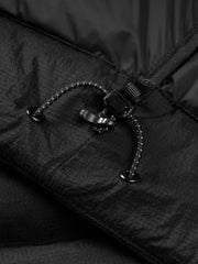 Men's Casual Black Channel-Quilted Down Jacket