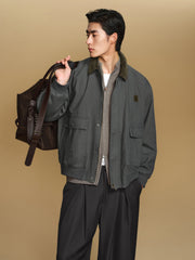 Men's Barn-Style Vintage  Cargo Jacket
