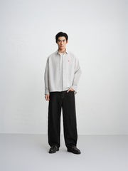 Men's Vertical-Stripe Textured Jacquard Shirt