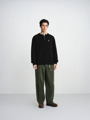 Men's Wide-Leg Colored Denim Pants