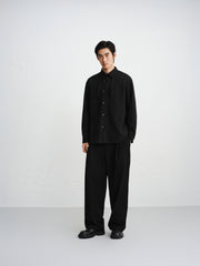 Men's Textured Jacquard Shirt with Frog Buttons