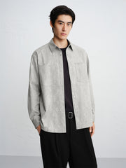 Men's Tonal Gradient-Print Shirt