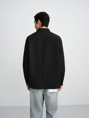 Men's Tonal Textured Jacquard Shirt
