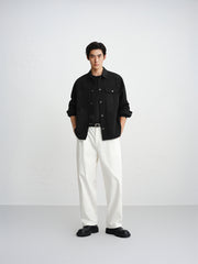 Men's Relaxed Checkerboard Jacquard Shirt